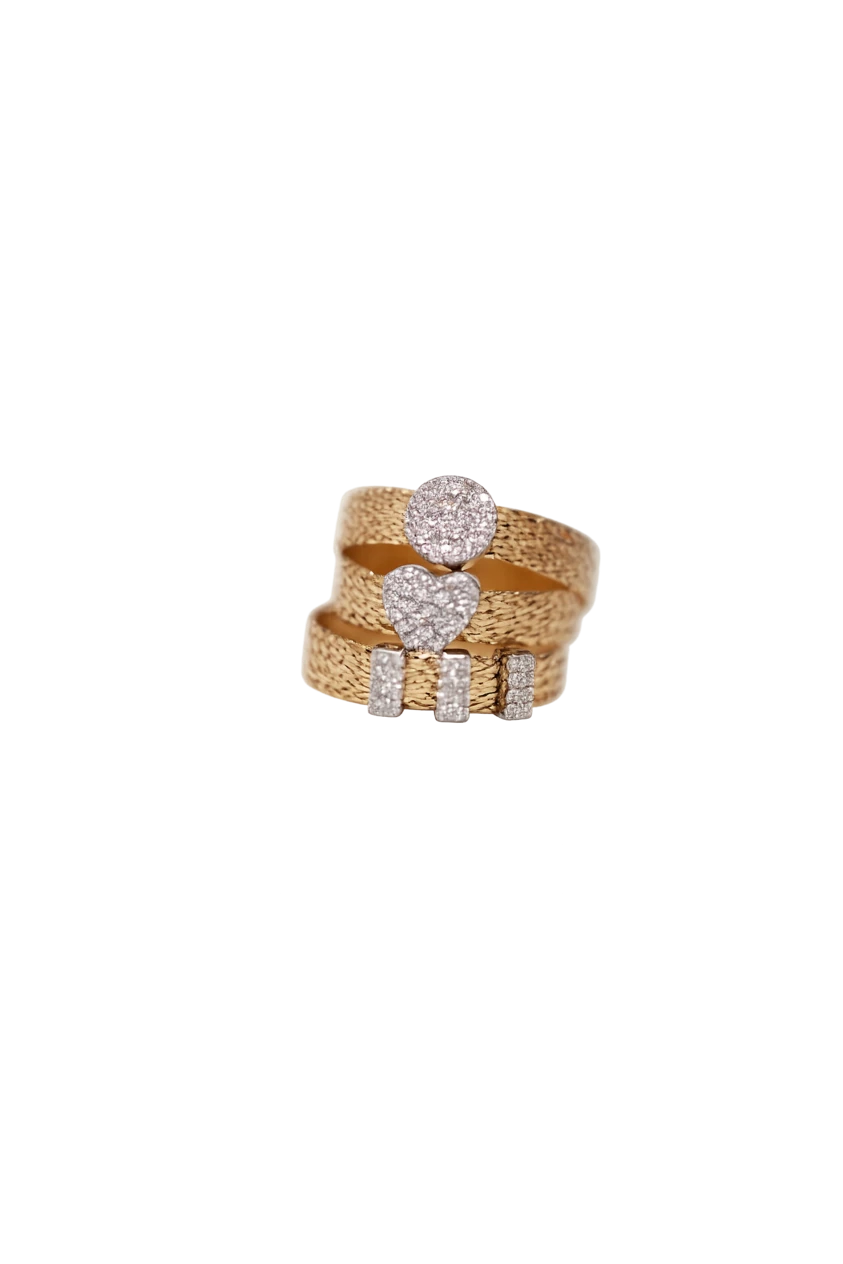 Cincin Perak Bertumpuk